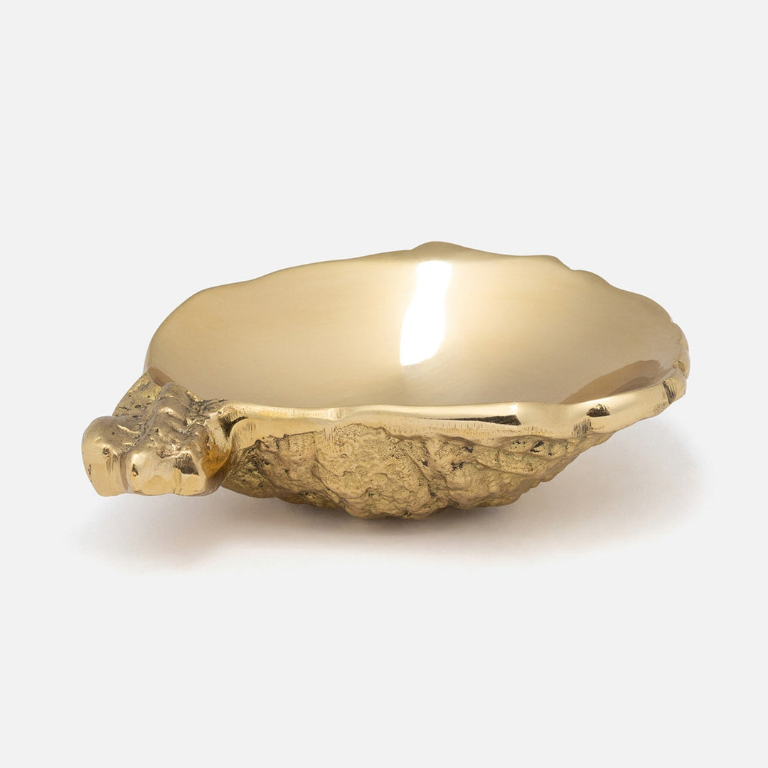Contessa Polished Gold Oyster Shell Pinch Bowl Brass Pack/4