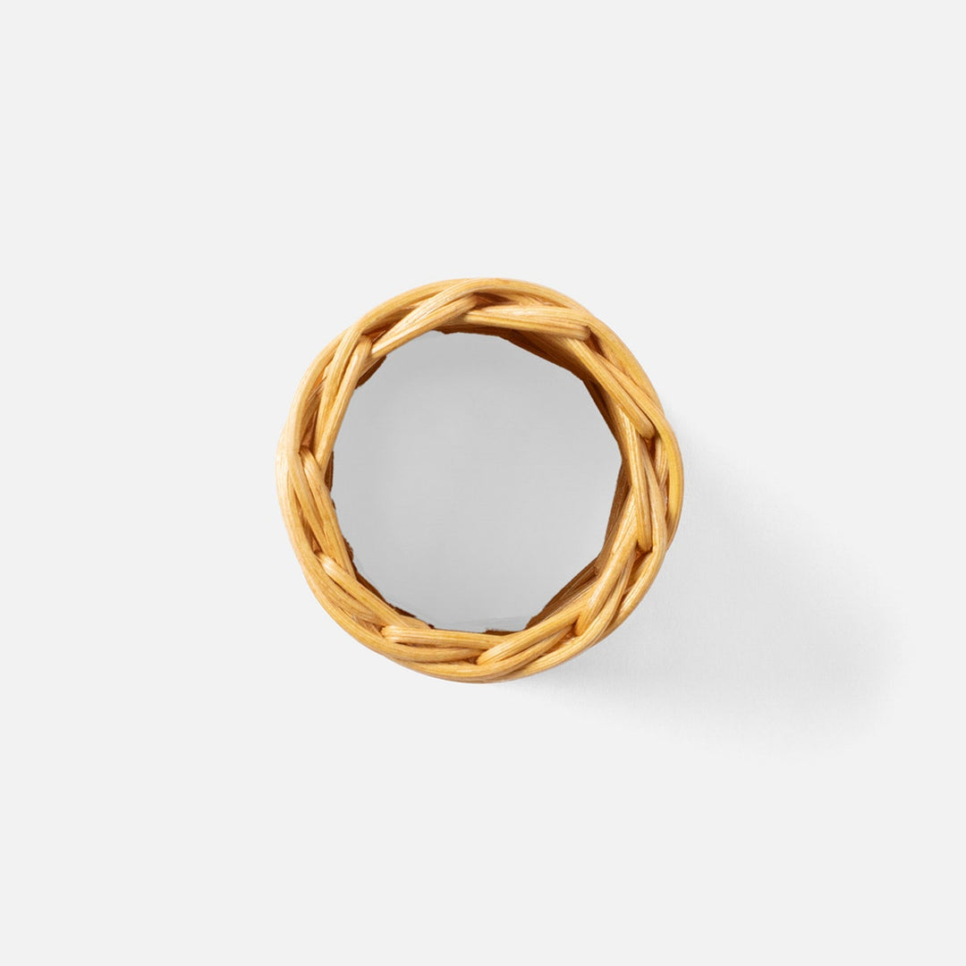 Annmarie Light Honey Woven Napkin Ring Rattan Boxed Pack/4