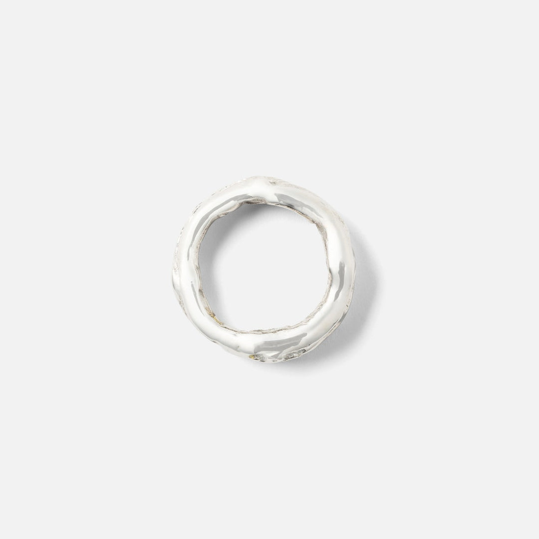 Arbor Polished Silver Twig Napkin Ring Brass Pack/4 Boxed