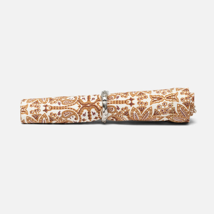 Arbor Polished Silver Twig Napkin Ring Brass Pack/4 Boxed