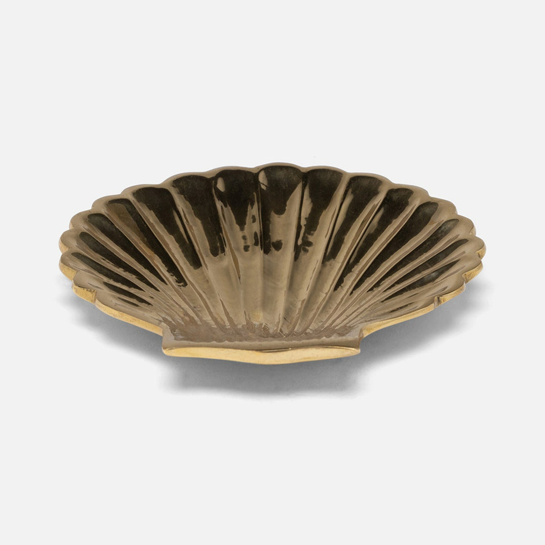 Arista Polished Gold Clam Shell Pinch Bowl Brass Pack/4