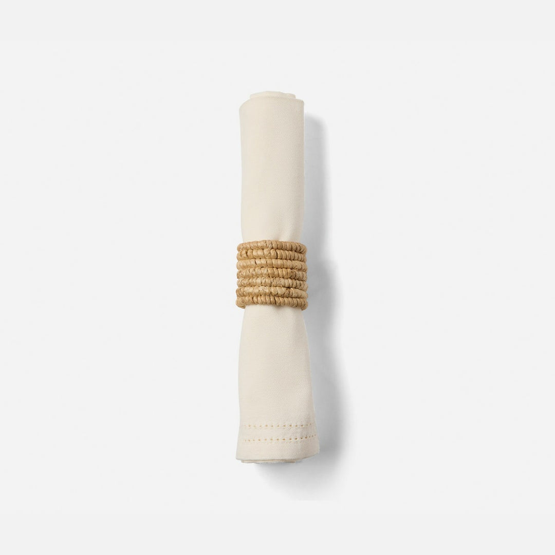 Carmelo Natural Coiled Napkin Ring Abaca Boxed Pack/4