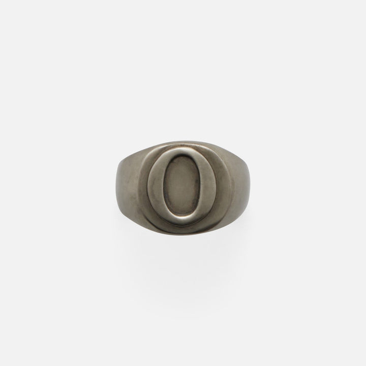 Clark Antique Pewter Napkin Ring Letter O