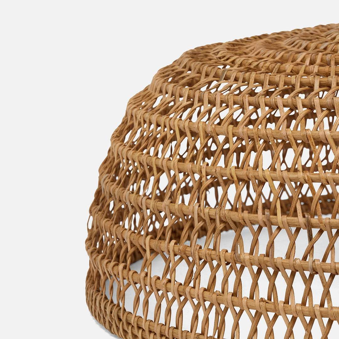 Jacen Honey Food Cover W/ Knob Handle Round Rattan Set/2