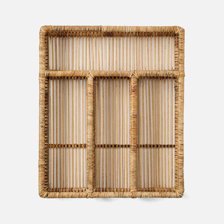 Lombard Natural Flatware Tray Bamboo/Rattan/Iron