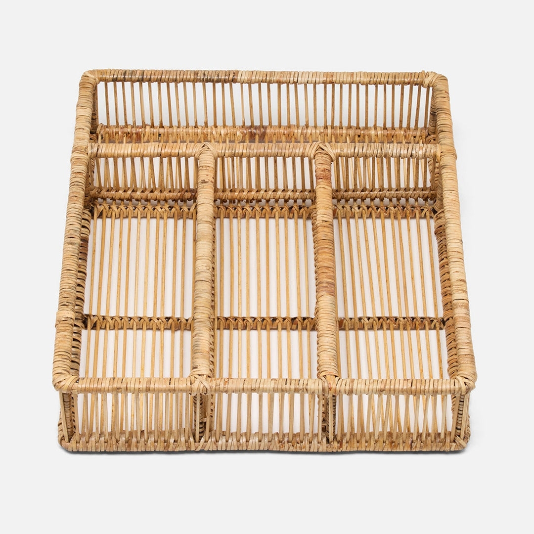 Lombard Natural Flatware Tray Bamboo/Rattan/Iron