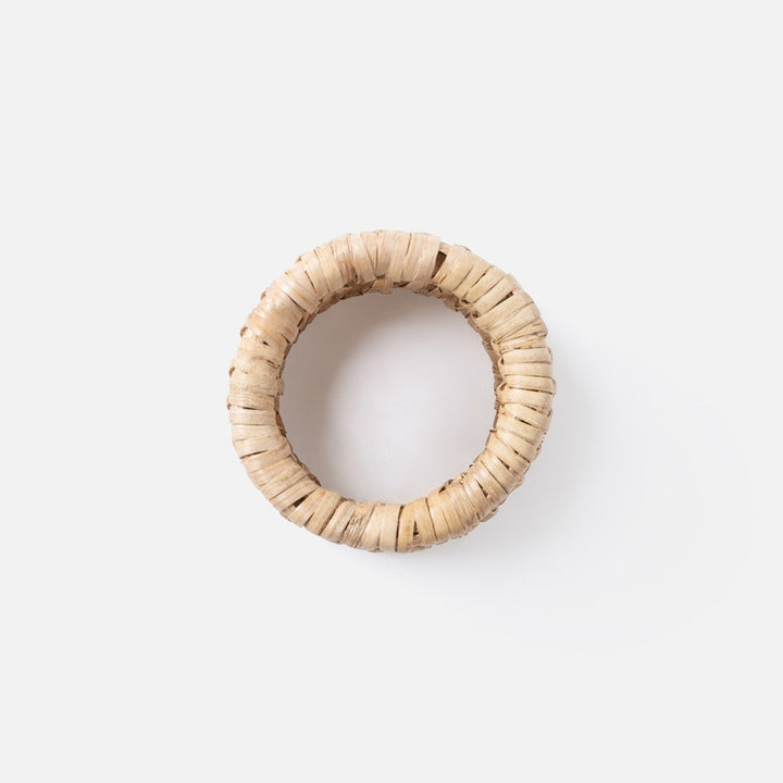 Lombard Natural Napkin Ring Bamboo/Rattan Pack/4 Boxed