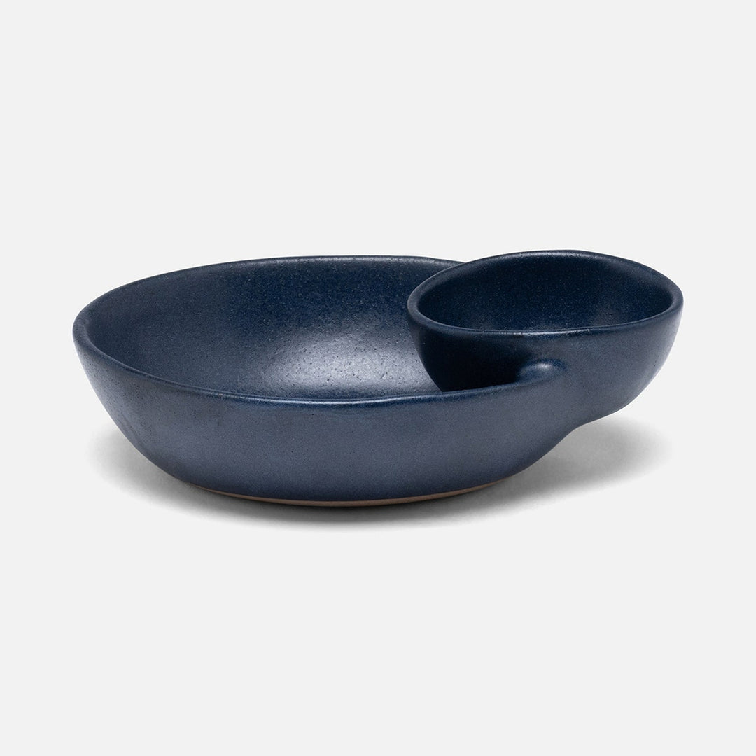 Marcus Matte Navy Olive Bowl Oval Stoneware Pack/2