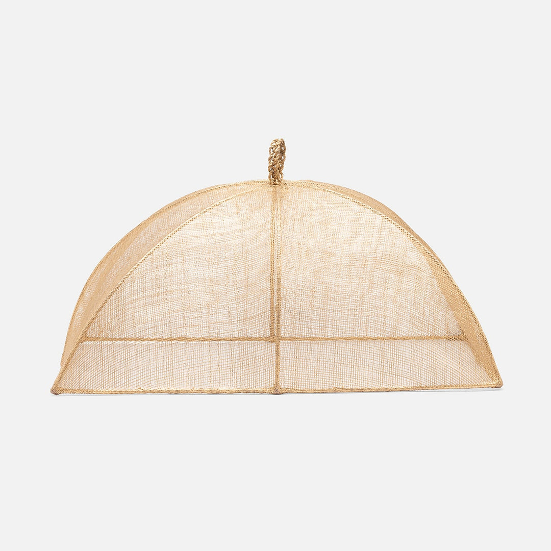 Rachel Gold Food Cover Rectangular Sinamay Set/2
