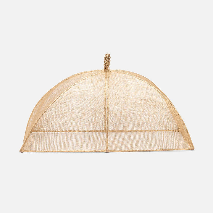 Rachel Gold Food Cover Rectangular Sinamay Set/2