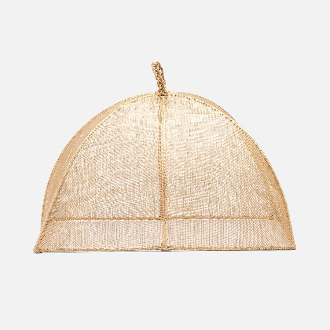 Rachel Gold Food Cover Rectangular Sinamay Set/2