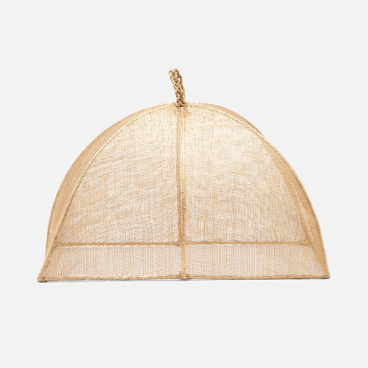 Rachel Gold Food Cover Rectangular Sinamay Set/2