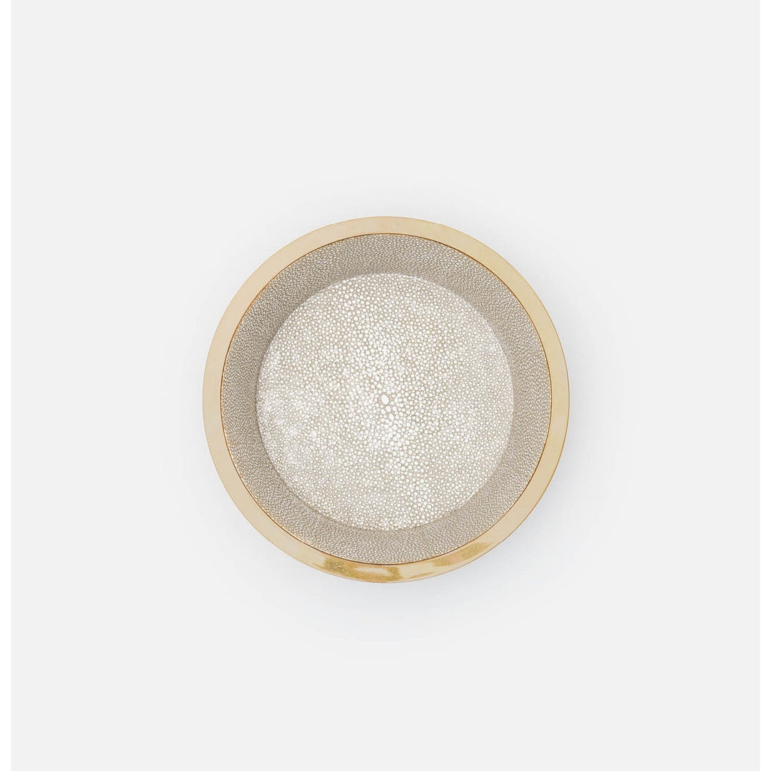 Angelica Sand/Brass Round Wine Coaster
