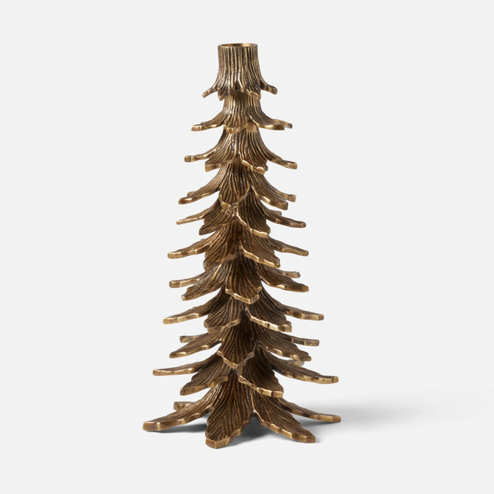 Kevin Antique Brass Tree Candle Holder Aluminum Large Pack/2