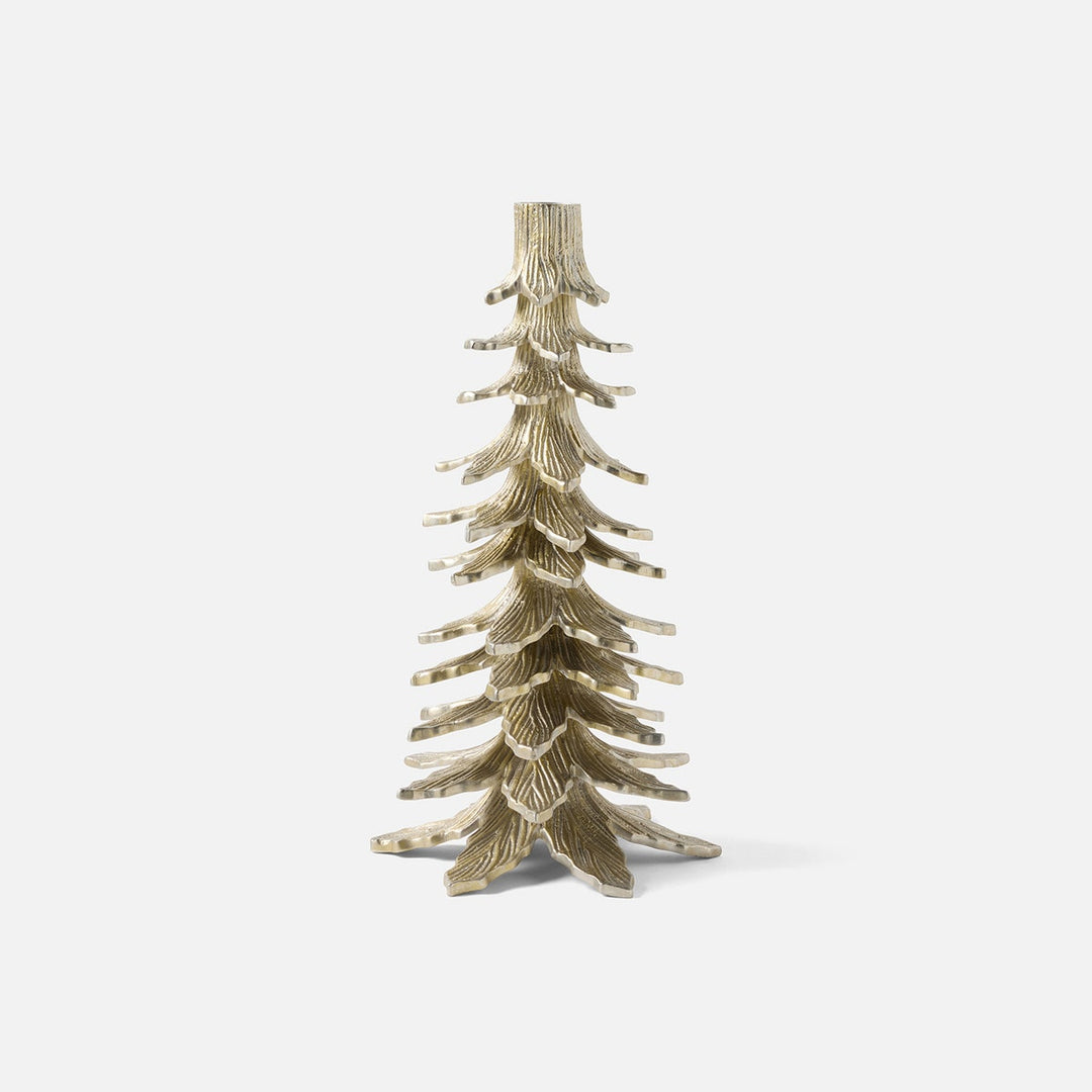 Kevin Tarnished Silver Tree Candle Holder Aluminum Large Pack/2
