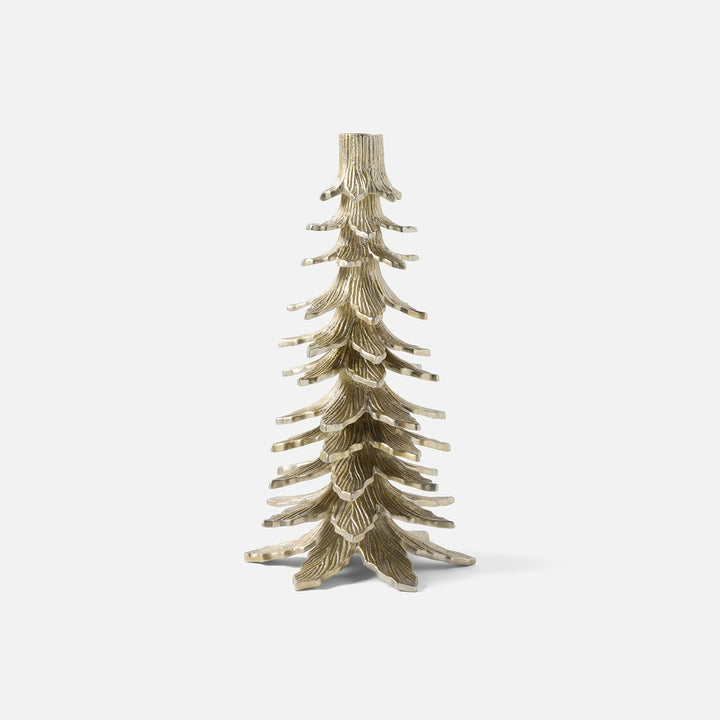 Kevin Tarnished Silver Tree Candle Holder Aluminum Large Pack/2