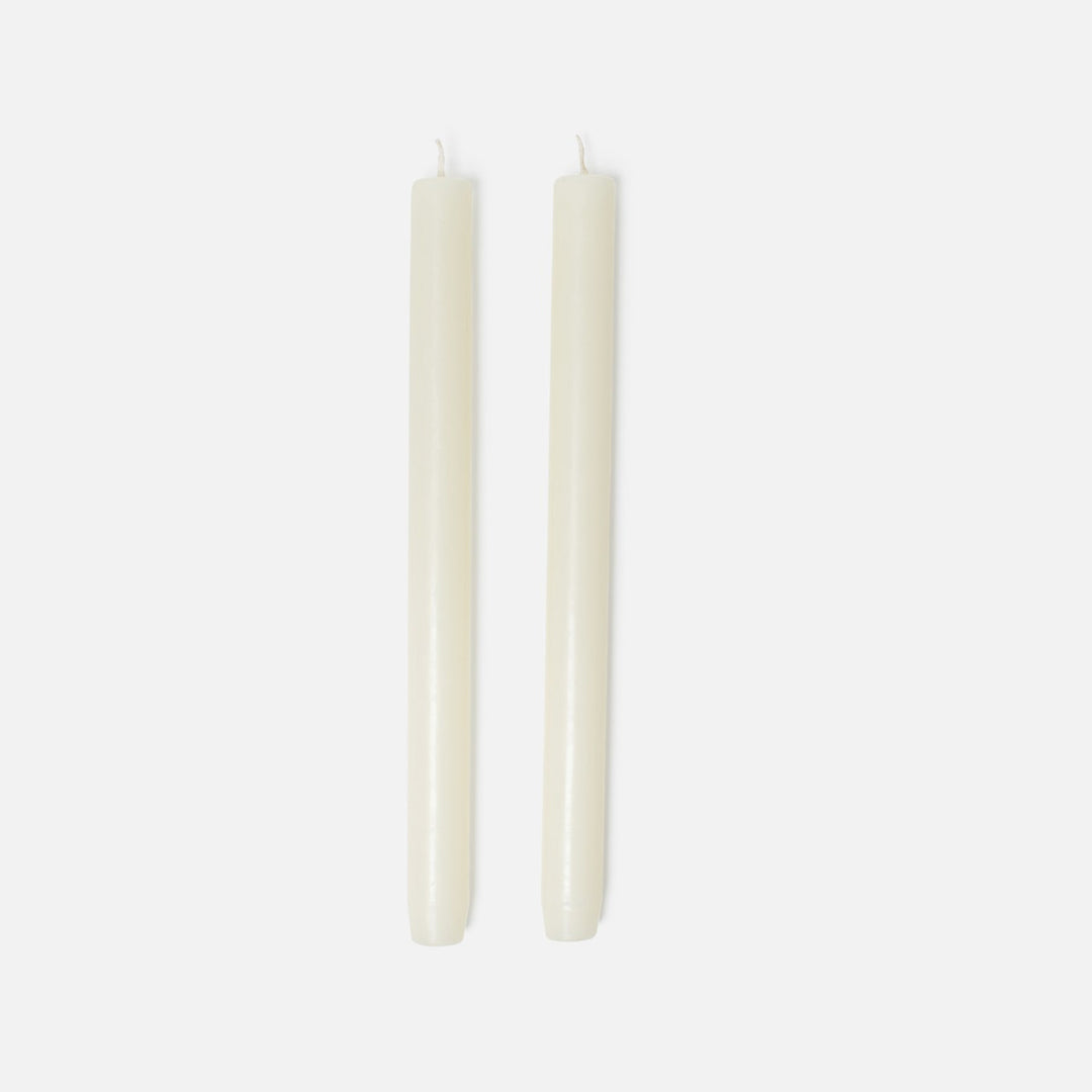 11" Taper Candles Ivory Boxed Set Of 6