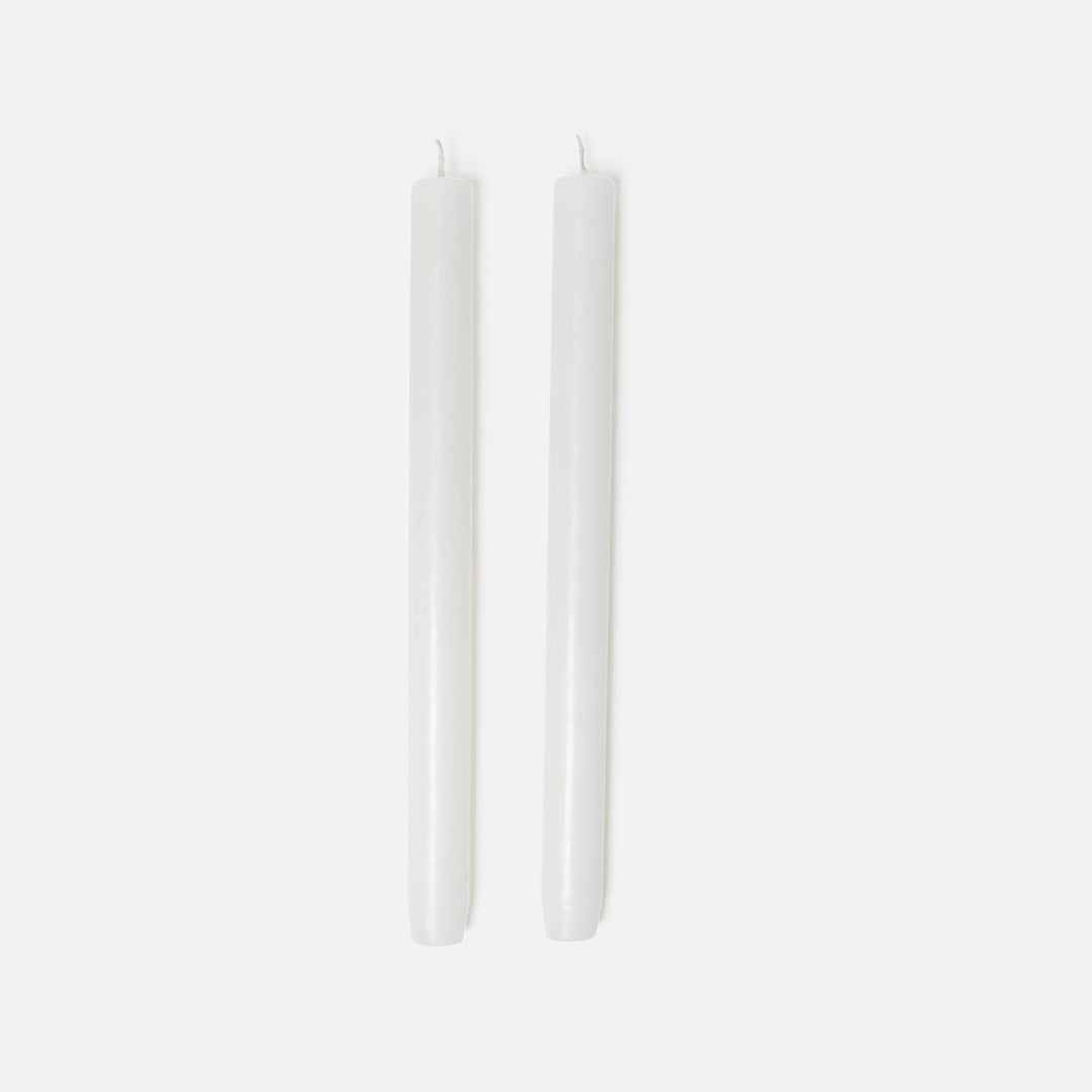 11" Taper Candles White Boxed Set Of 6