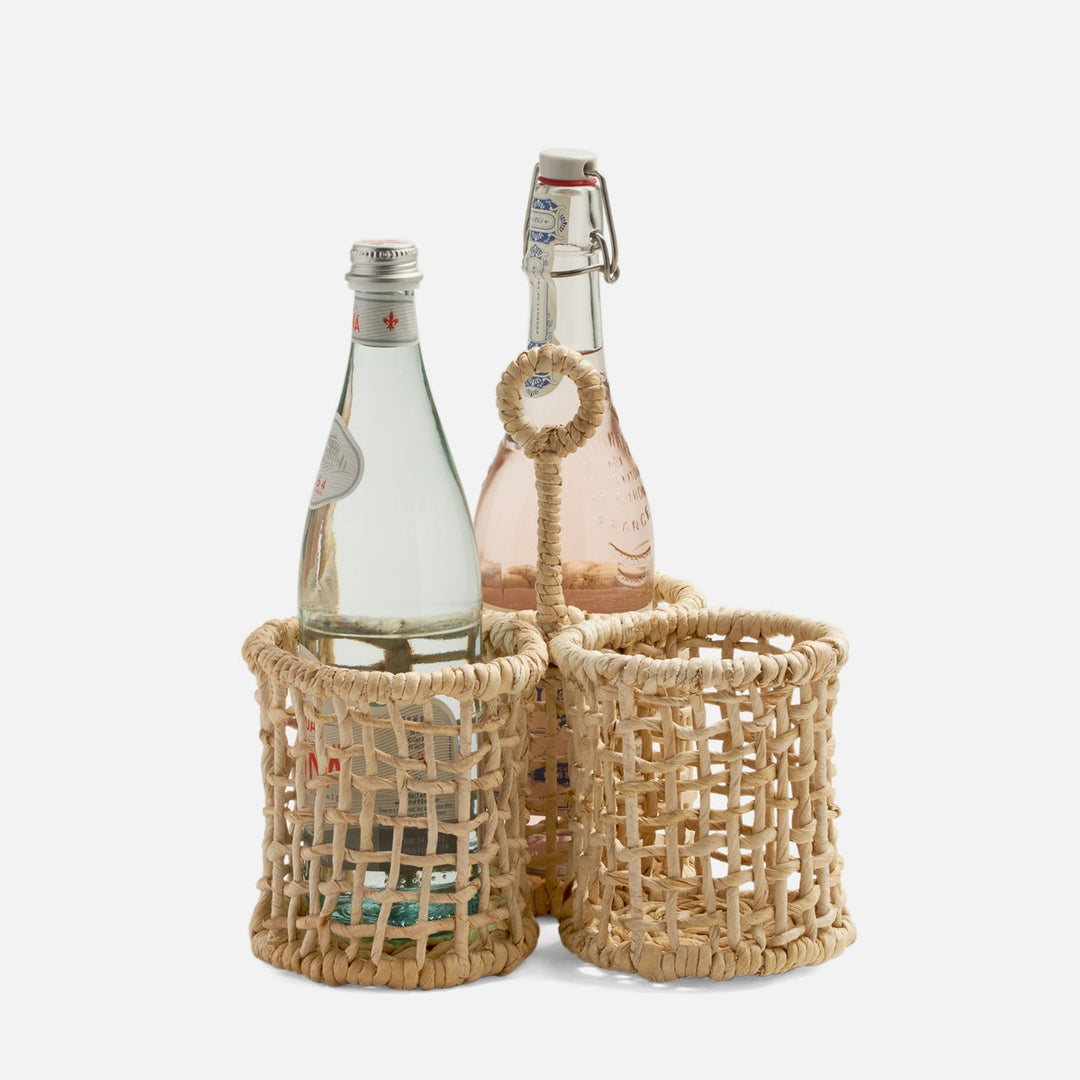 Ericson Bleached Wine Caddy Banana Bark