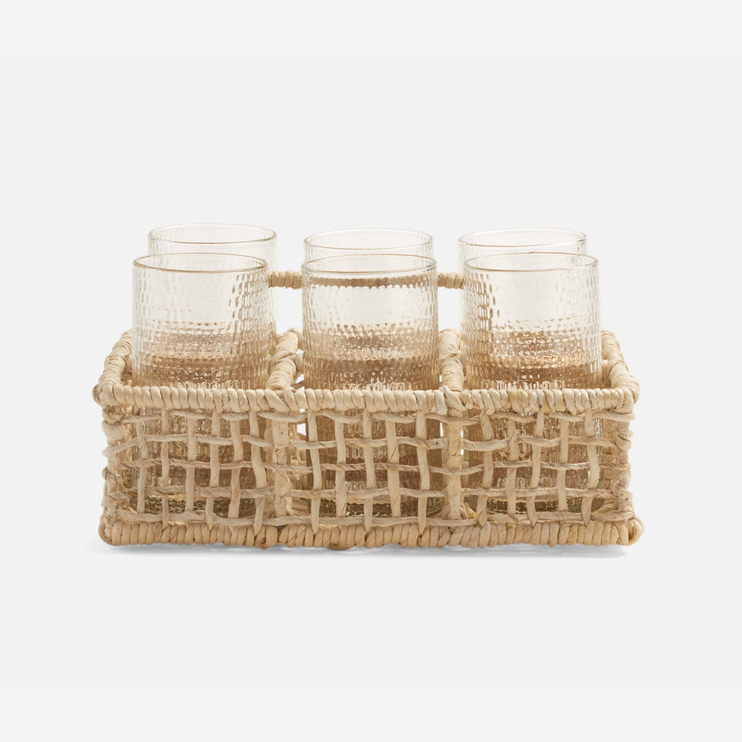 Ericson Bleached Glassware Caddy Banana Bark