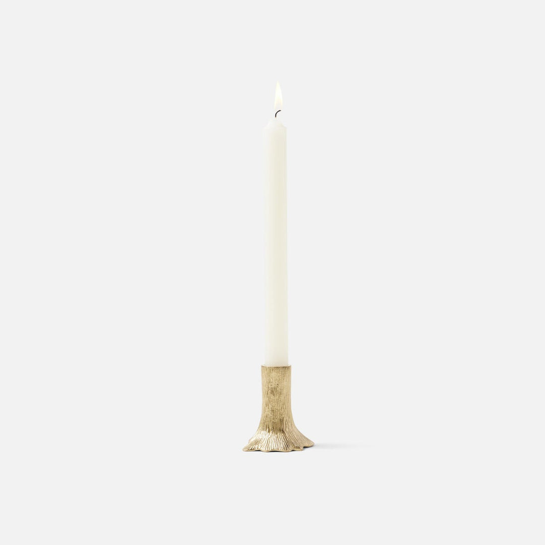Griffin Gold Candle Holders Brass Set/3