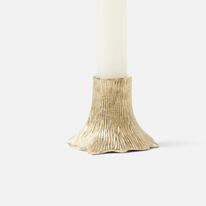 Griffin Gold Candle Holders Brass Set/3