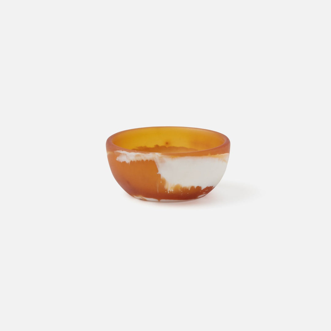 Hugo Amber Swirled Mini Bowl Resin 3X15 Pack/2