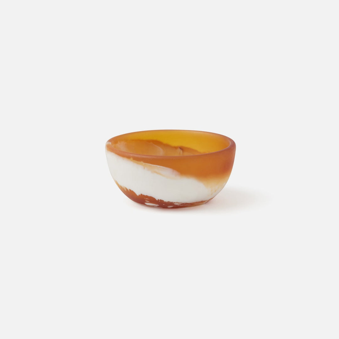 Hugo Amber Swirled Mini Bowl Resin 3X15 Pack/2