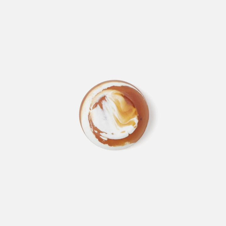 Hugo Amber Swirled Pinch Bowl Resin Pack/2
