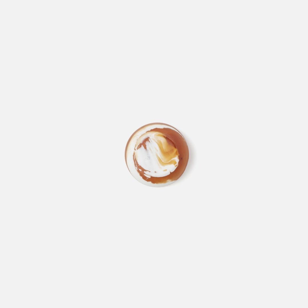 Hugo Amber Swirled Pinch Bowl Resin Pack/2