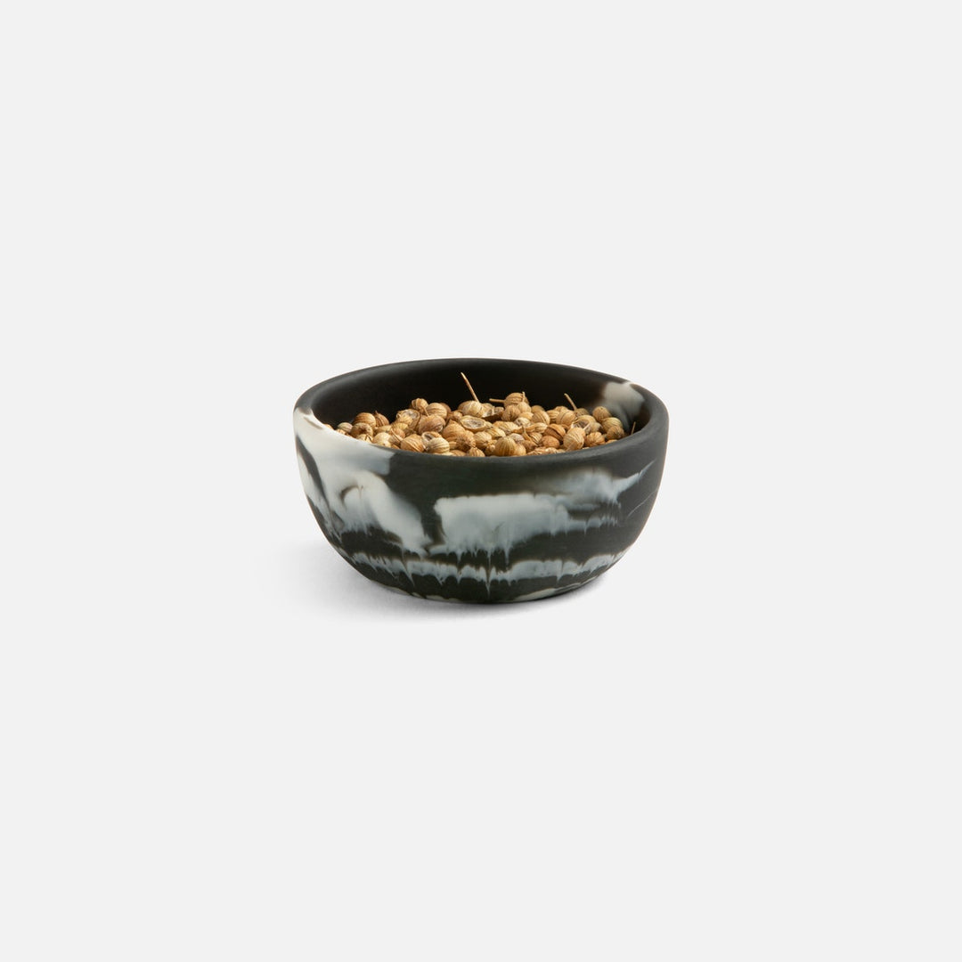 Hugo Black Swirled Mini Bowl Resin 3X15 Pack/2
