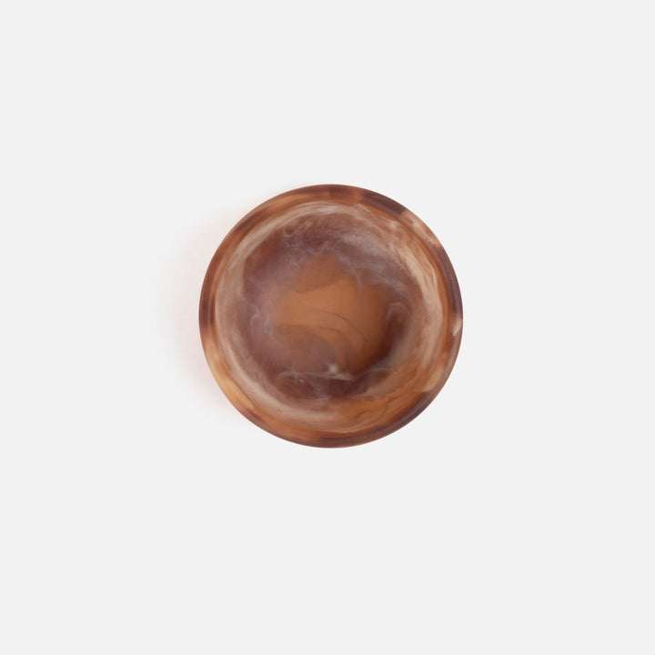 Hugo Brown Swirled Mini Bowl Resin 3X15 Pack/2