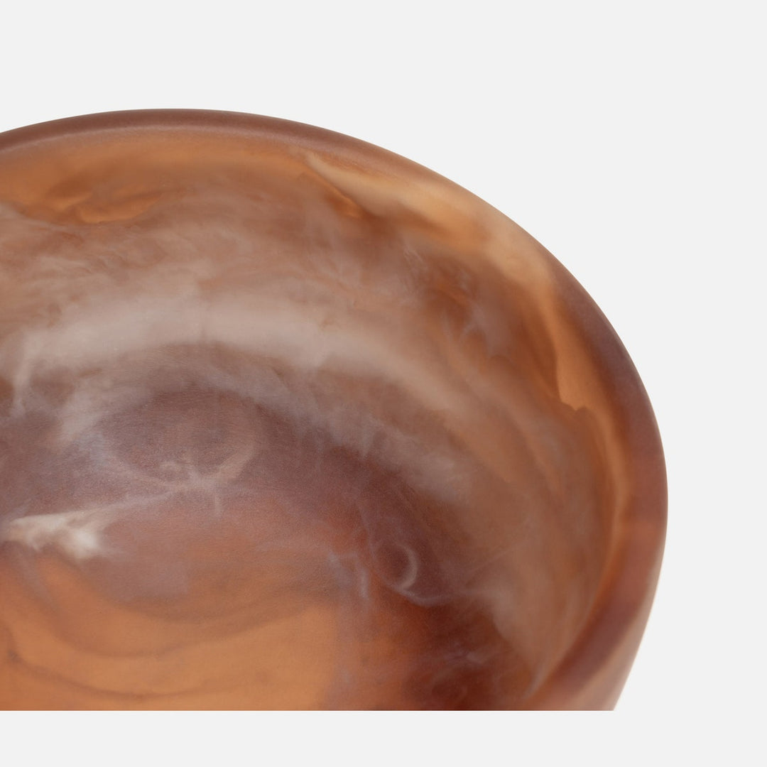 Hugo Brown Swirled Mini Bowl Resin 3X15 Pack/2