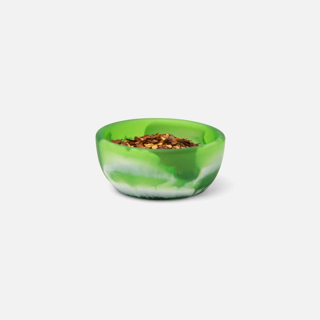 Hugo Green Swirled Pinch Bowl Resin Pack/2
