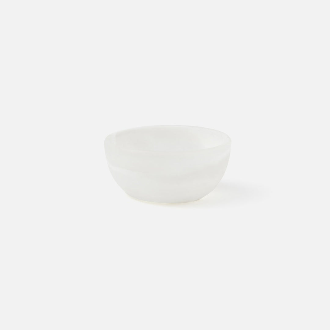 Hugo White Swirled Pinch Bowl Resin Pack/2