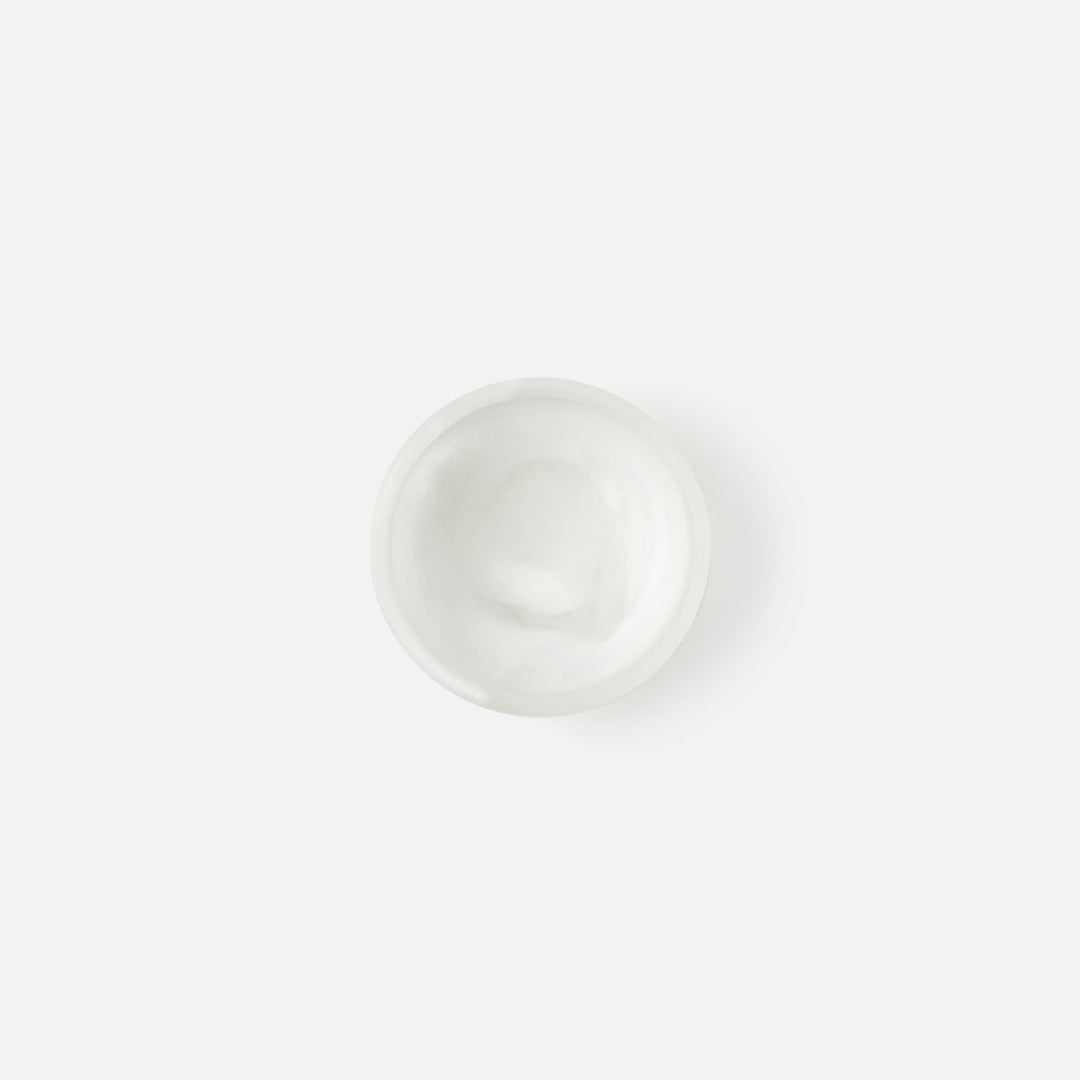 Hugo White Swirled Pinch Bowl Resin Pack/2
