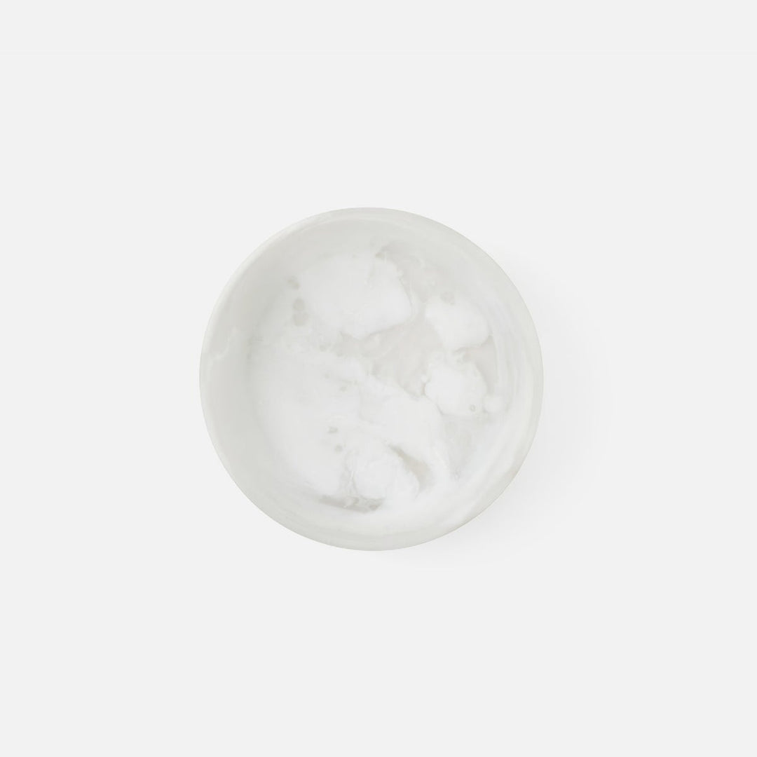 Hugo White Swirled Serving Bowl Resin Small Pack/2