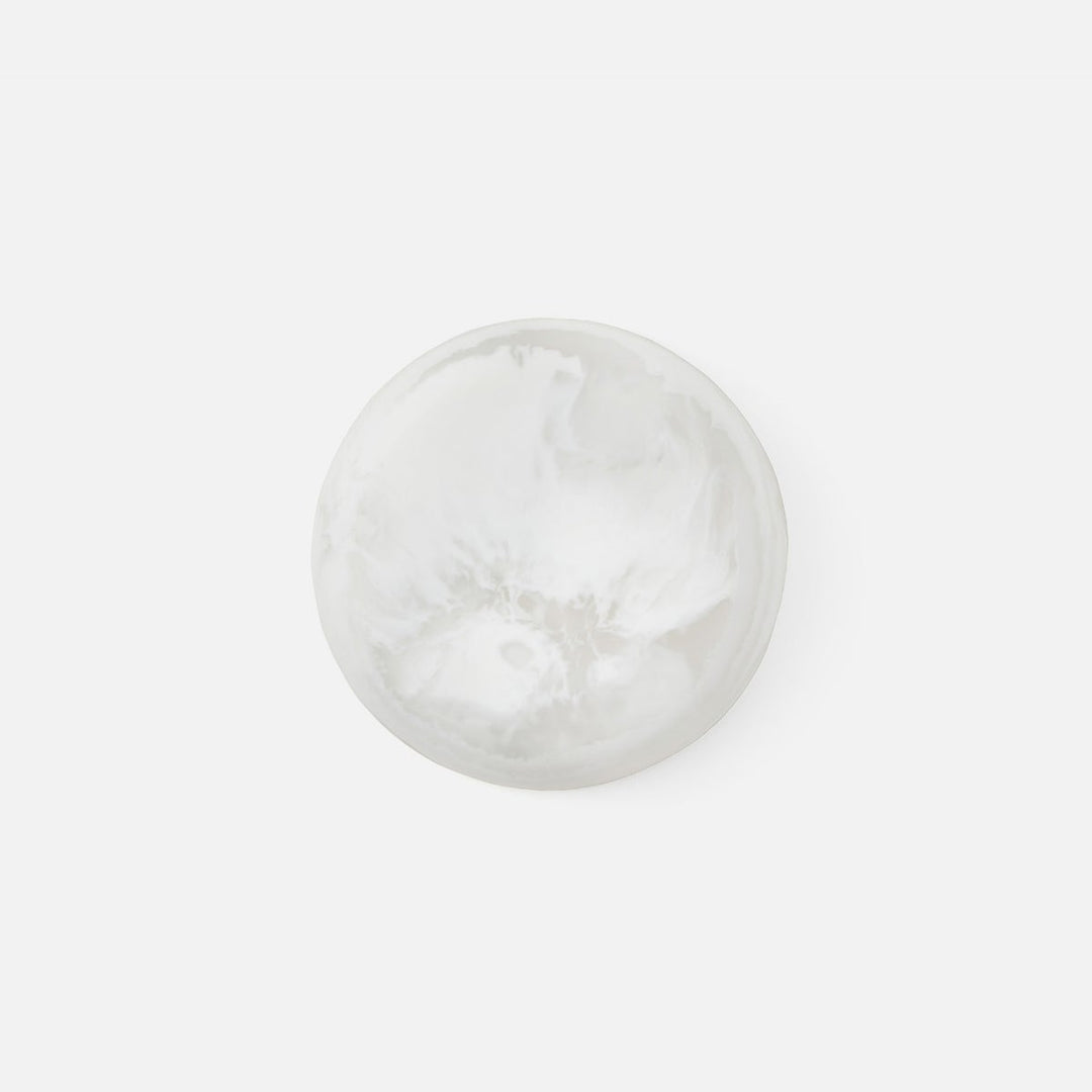 Hugo White Swirled Serving Bowl Resin Small Pack/2