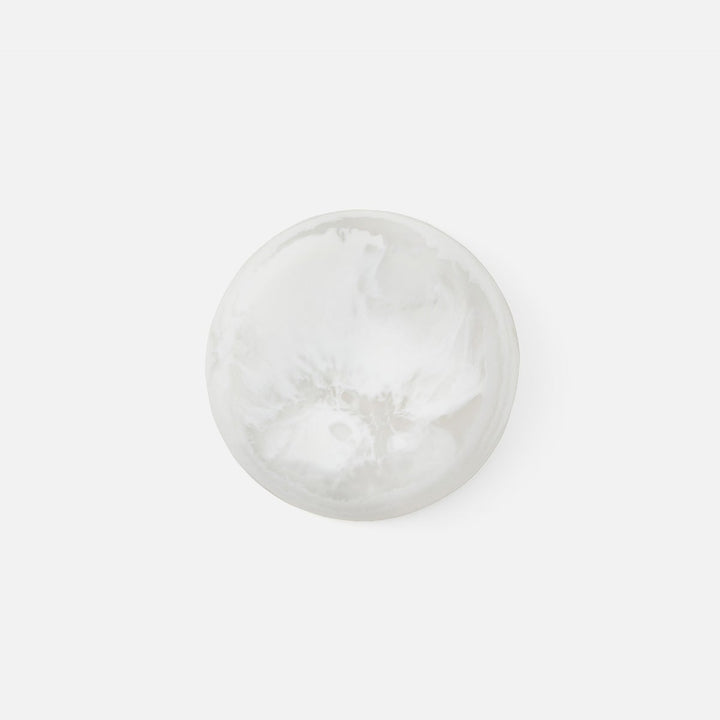 Hugo White Swirled Serving Bowl Resin Small Pack/2