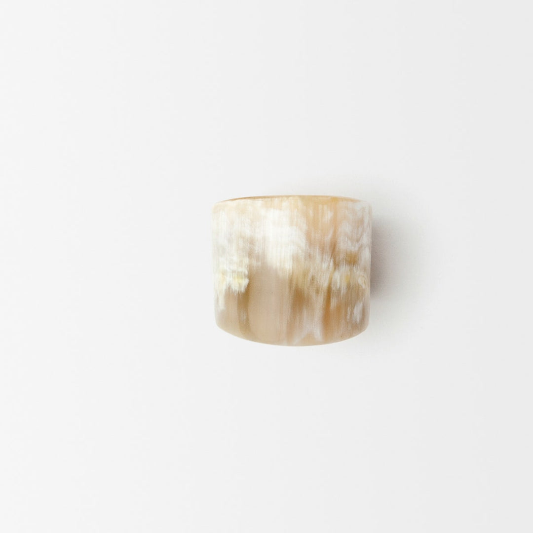 James Natural Napkin Ring Horn Boxed Set Of 4