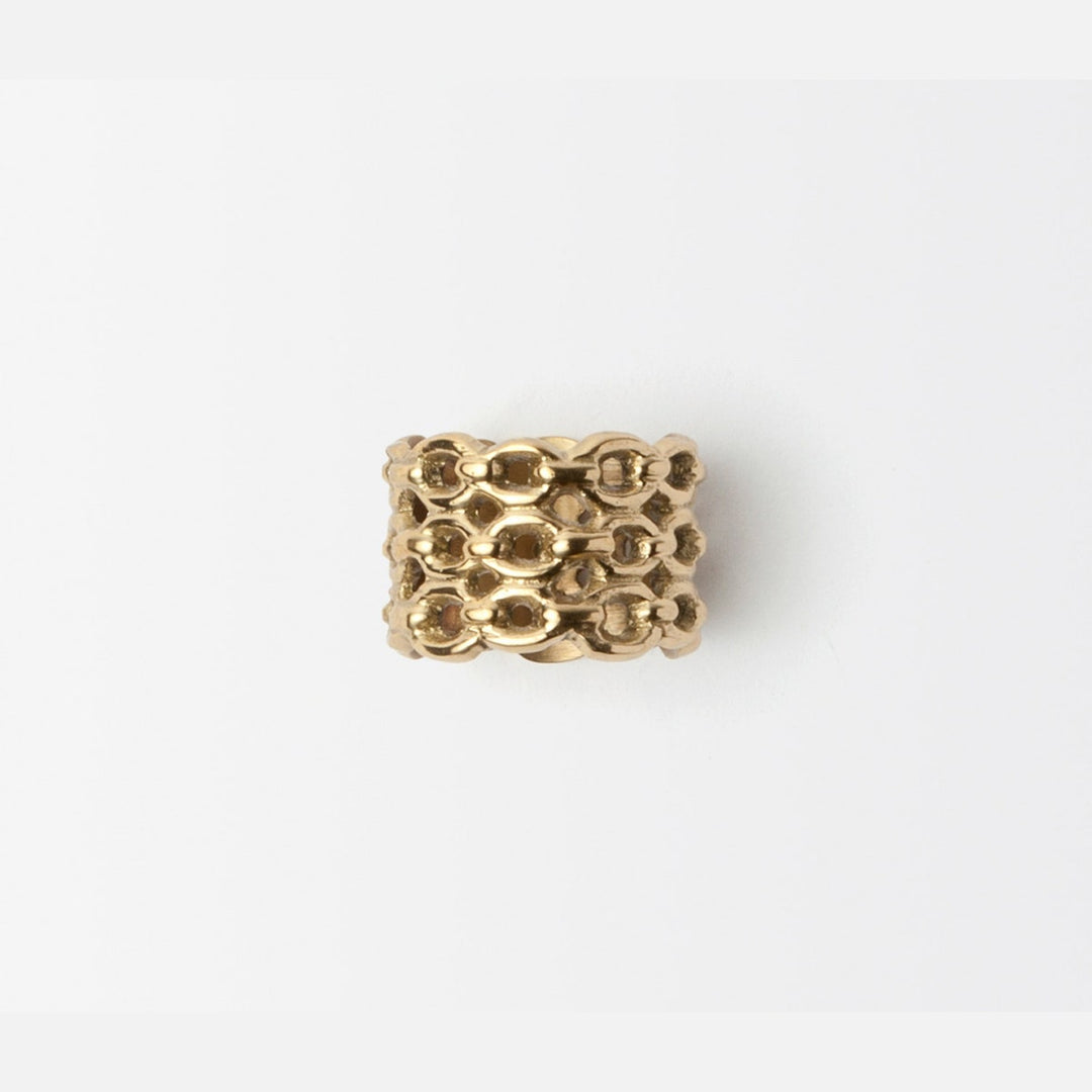 Keon Gold Chain Napkin Ring Brass Boxed Set Of 4