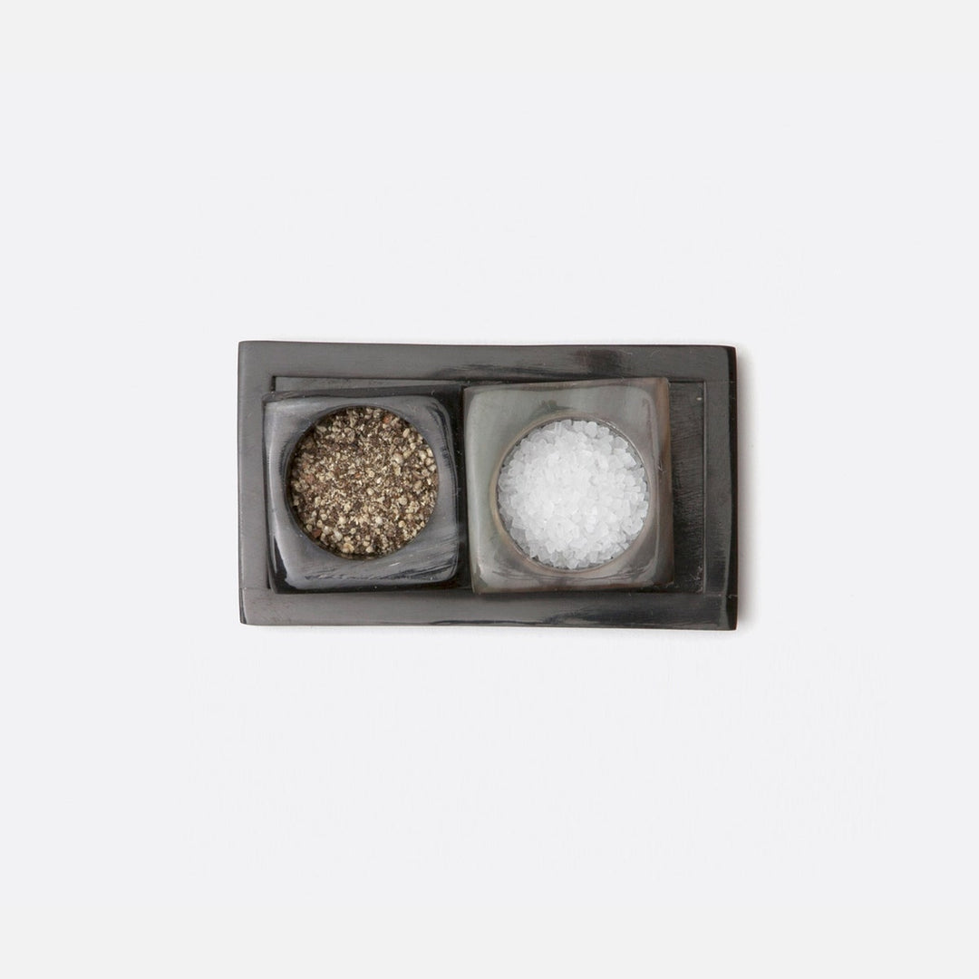 Lia Mixed Black Horn Pinch Bowls Boxed Set