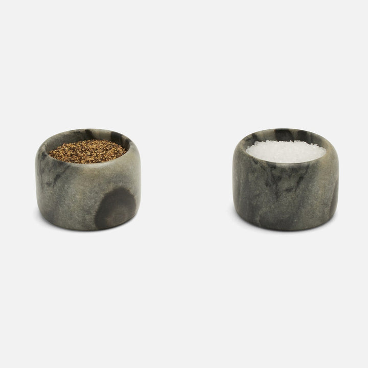 Mavis Gray Marble Pinch Bowls Boxed Set Of 2