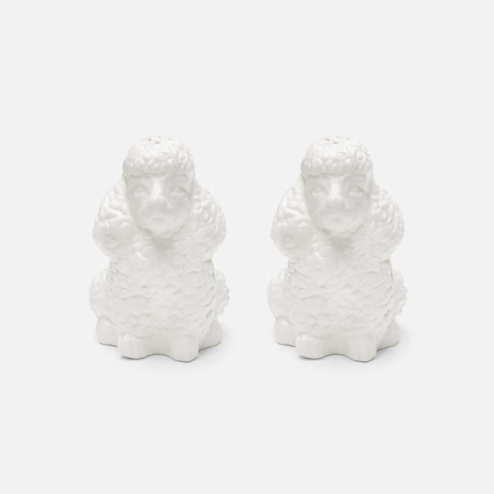 Sidney White 1 Set Of Poodle Salt & Pepper Shakers Porcelain Boxed