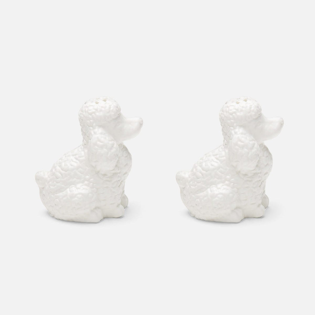 Sidney White 1 Set Of Poodle Salt & Pepper Shakers Porcelain Boxed