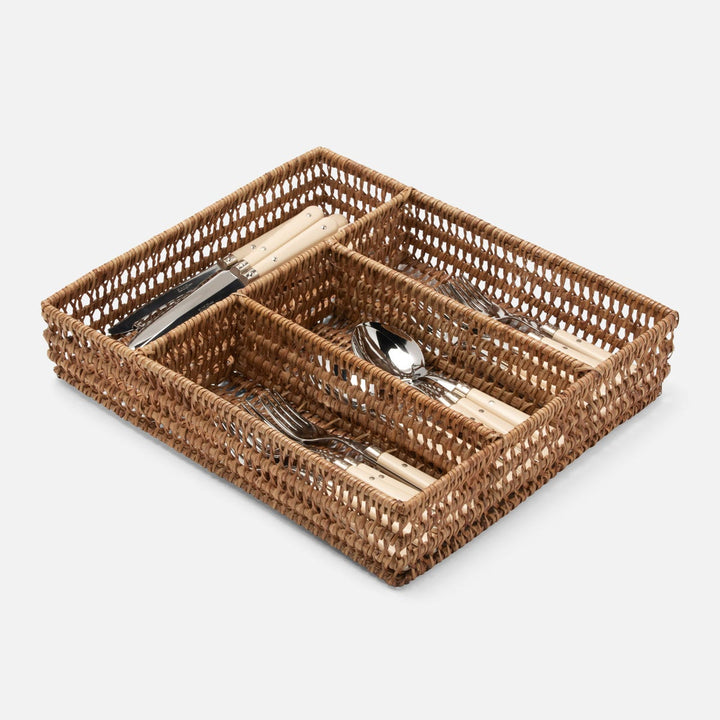 Carly Natural Flatware Tray Rattan