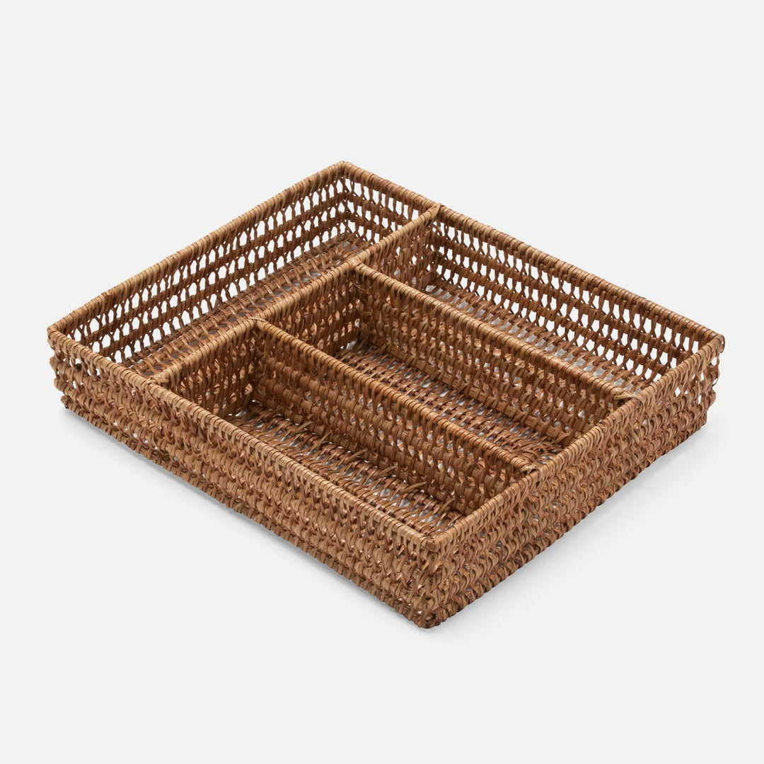 Carly Natural Flatware Tray Rattan