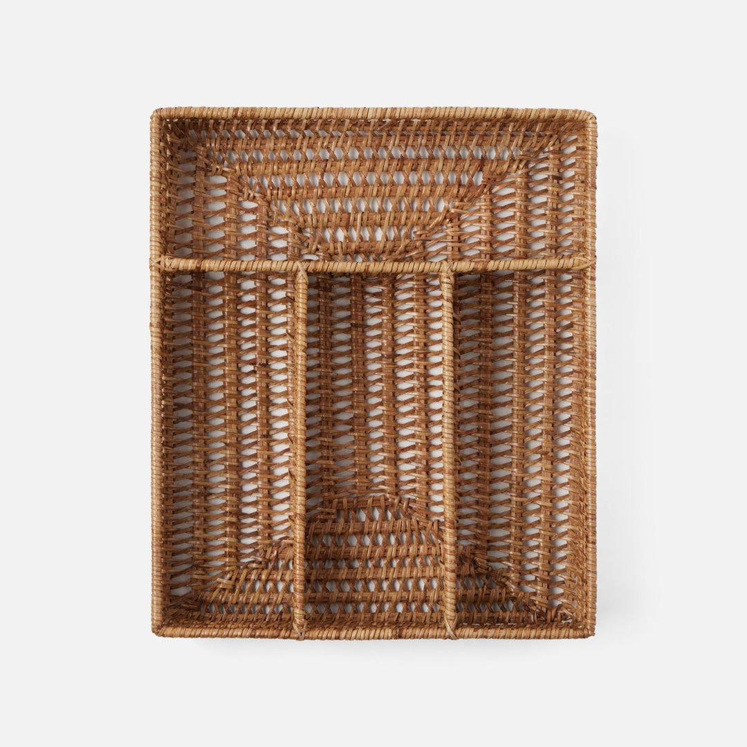 Carly Natural Flatware Tray Rattan