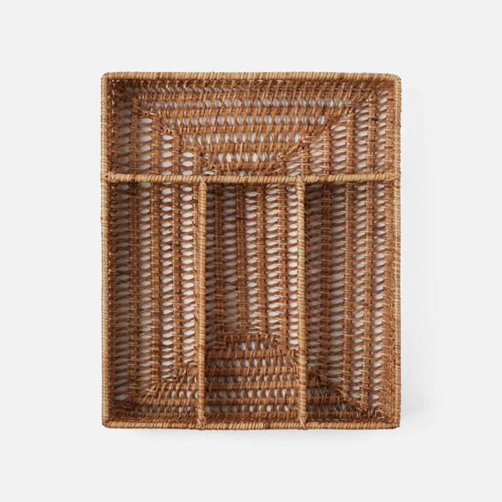 Carly Natural Flatware Tray Rattan
