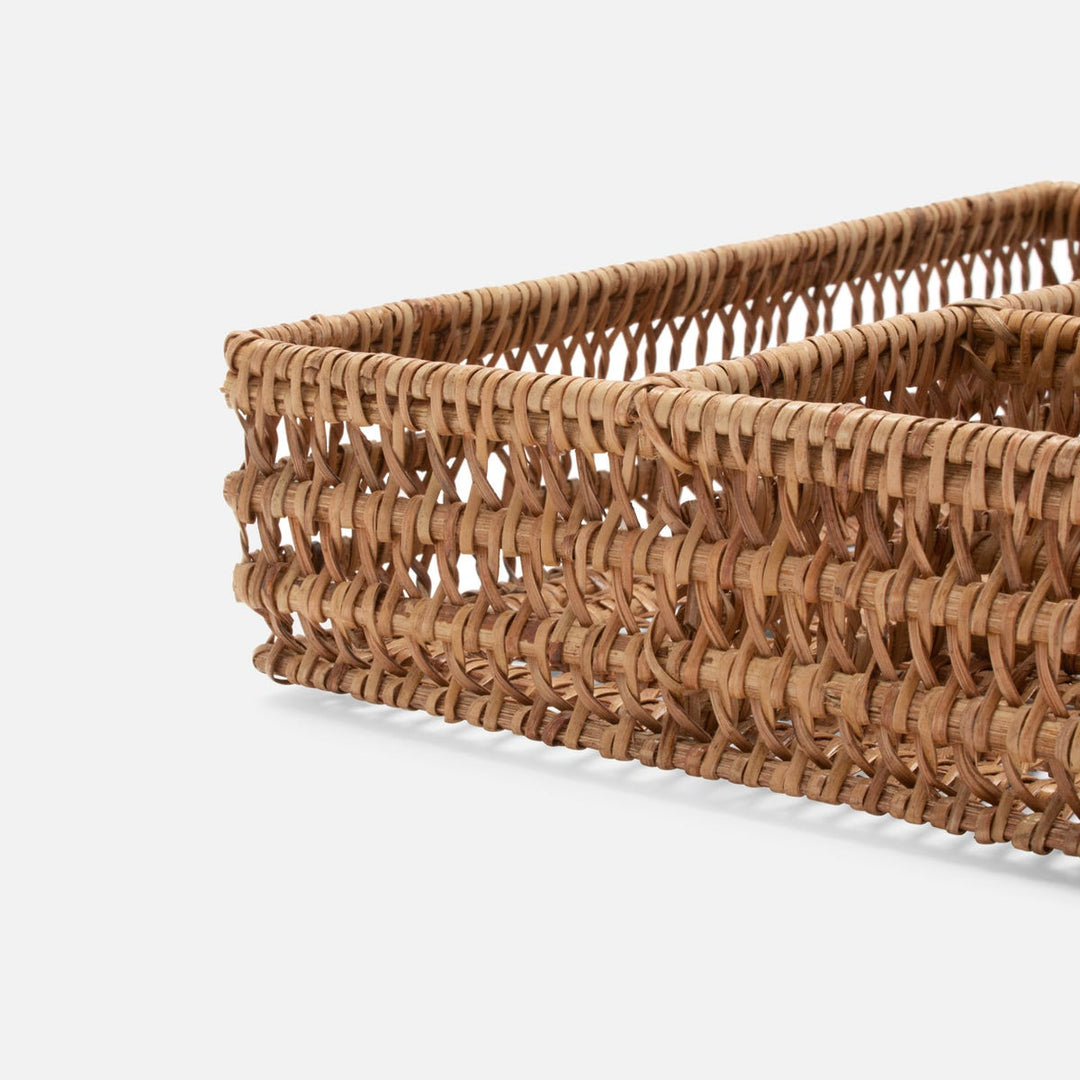 Carly Natural Flatware Tray Rattan